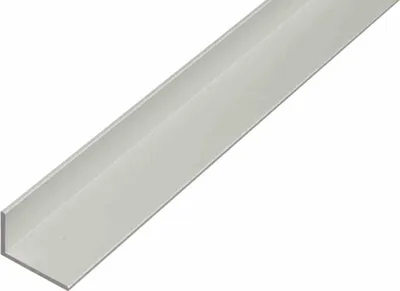 Obrázek produktu pro Úhelníkový profil hliníkový stříbrný 20x10x1,5 mm, 2 m