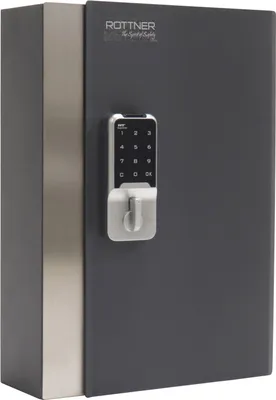 Obrázok produktu pre Rottner Key Home 68 skrinka na kľúče čierna | 	Elektronický zámok | 26.5 x 38.5 x 9.5 cm