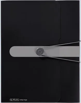Image de Herlitz Sammelbox      A4 PP 4.0cm opak schwarz   m.Gummizug