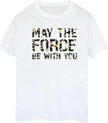 Produktbild von Star Wars - "May The Force" T-Shirt für Damen BI45257 (XL) (Weiß)