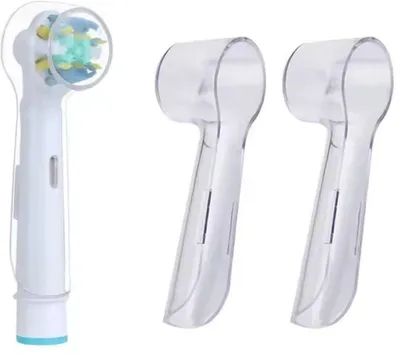 Image de CHPN - Capuchon pour brosse à dents - Protège-brosse pour brosse à dents électrique - Compatible avec Oral B - 8 pièces - Transparent - Plastique - Protège-brosse pour brosse à dents électrique