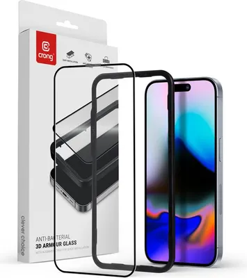 Obrázok produktu pre Crong Tempered glass 9H Full Glue iPhone 16 Pro