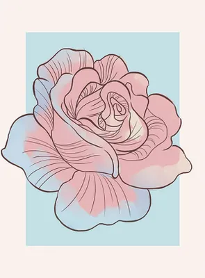 Immagine prodotto di Poster Komar Rosa e Blu - 610101 - 30 x 40 cm