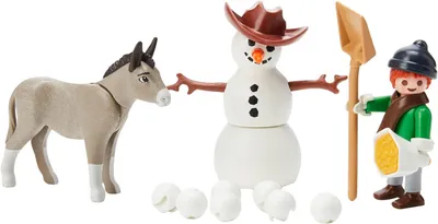 Produktbild von PLAYMOBIL Schneespaß mit Snips Herrn Karotte, 4 Jahr(e), Mehrfarbig, Kunststoff
