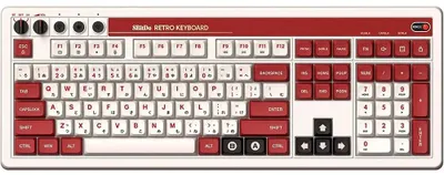 Image de 8BitDo Retro Mechanical Keyboard (Fami Edition) avec Numpad intégré + Dual Super Buttons - UK