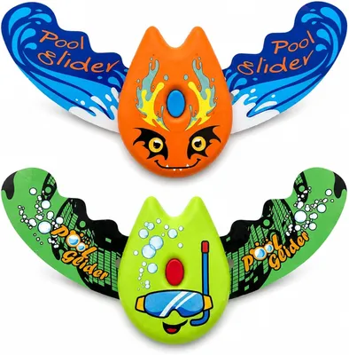 Imagen del producto de Juguetes submarinos tipo planeador, 2 unidades, peces de colores, para la piscina