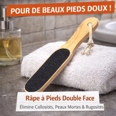 Image de Râpe à Pied en Bois Double Face