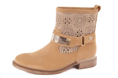Produktbild von Guess Damen Stiefel Stiefeletten Boots Beige Used #545
