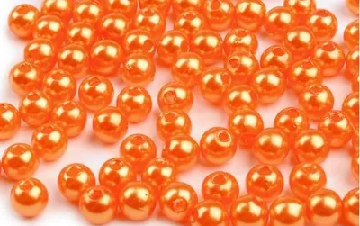 Obrázok produktu pre 4 mm oranžové guľôčkové korálky 10 g