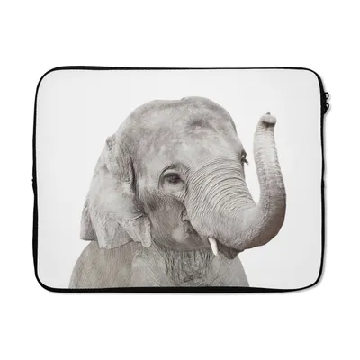 Produktbild von MuchoWow® Laptop Hülle 15 Zoll Elefant - Tiere - Grau - Natur Laptoptasche - Laptoptasche - Sleeve - Rundum-Schutz