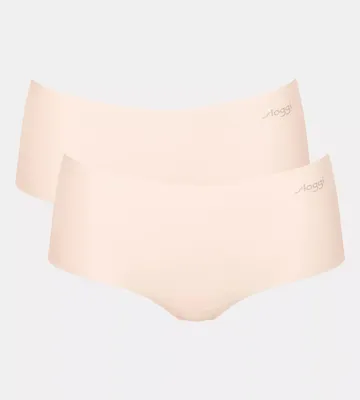 Produktbild von sloggi Damen Retro Pants 2-Pack ZERO Modal 2.0 Short - ANGORA - Größe L