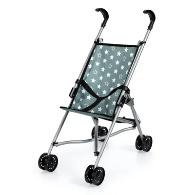 Produktbild von Bayer Design 30558AA Puppenbuggy, zusammenklappbar, Doppelräder, Sicherheitsgurt, aus Metall