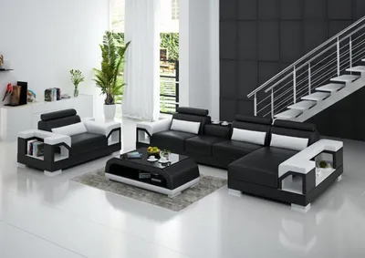 Produktbild von Wohnzimmer Garnitur Ecksofa Sessel JVmoebel