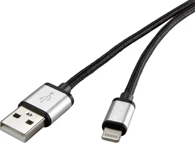 Produktbild von Renkforce RF-4683966 Kabel Lightning 3 m czarny