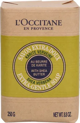 Produktbild von L'Occitane Shea Verbena Extra-Gentle Soap, Körper, Barseife, Reinigend, Nährend, Rechteckig, Sheabutter, Frankreich
