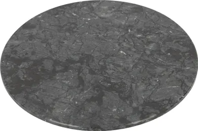Produktbild von Argon Ta Rundes Marmor-Schneidebrett – 30 cm – Schwarz