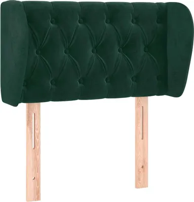 Immagine prodotto di vidaXL Testiera con orecchie verde scuro 83x23x78/88 cm in velluto