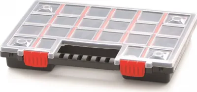 Produktbild von Sortimentskasten Kunststoff Sortimentsbox NORS14 Rot Sortierbox