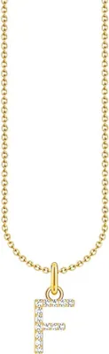 Image de Thomas Sabo Collier avec pendentif lettre F Doré KE2245-414-14