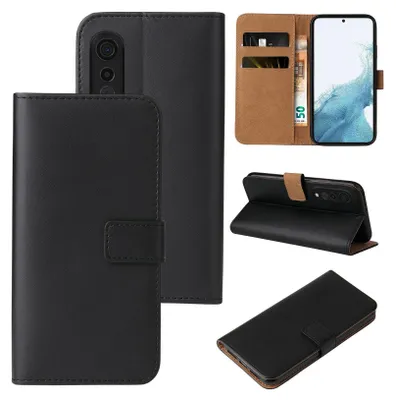 Produktbild von Handy Hülle für LG Velvet 5G Klapphülle Bookcase Flip Cover Handy Tasche Etui Farbe: Schwarz