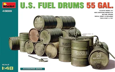 Productafbeelding van Modelbouwpakket: 1:48 Amerikaanse brandstofvaten, 55 gallon (20 stuks)