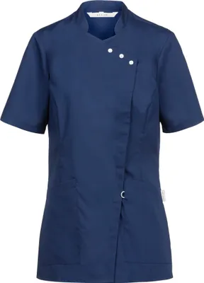 Produktbild von Greiff CARE Damen Kasack Kurzarm Regular-Fit Lyocell Dunkelblau XL