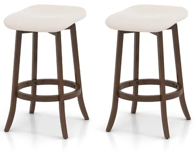 Productafbeelding van Draaibare Barkrukken - Barkruk Set - Barstoelen - Keukenkrukken - Hoge Stoelen - 360° Draaibaar