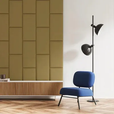 Produktbild von Wandkissen Textil karamell Textil-Optik 30 x 60 cm