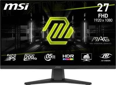 Produktbild von MSI MAG 272FDE 24,5 Zoll FHD Gaming-Monitor mit 200 Hz und 0,5 ms Reaktionszeit