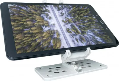 Produktbild von SYSTEM-S Drohnenfernbedienung Halterung Befestigung in Weiß für Smartphone Tablet
