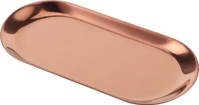 Image de 5pcs Stainless Steel Oval Shaped Towel Tray Tray Cosmetics Jewelry Storage Tray Dish Plate OrganizerRose Gold