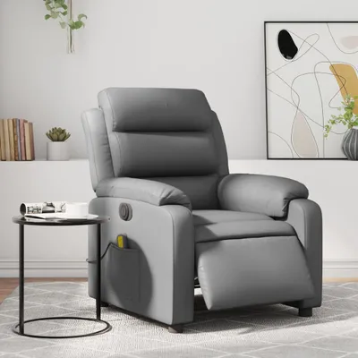 Produktbild von Möbel Massagesessel Elektrisch Grau Kunstleder - Fernseh- & Relaxsessel 3205038
