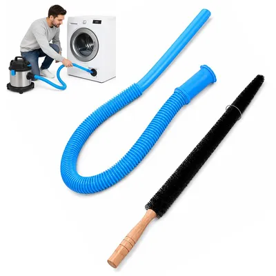 Produktbild von Trockner Reinigungsset Flusensauger mit flexiblem Schlauch & Universal Staubsauger Adapter, Flusenreiniger für Lüftung & schwer zugängliche Stellen