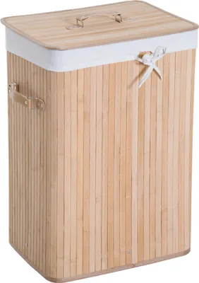 Produktbild von HOMCOM Wäschekorb Wäschetruhe Wäschebox Wäschesammler Wäschesortierer Natur