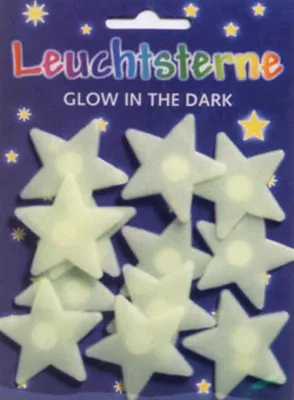 Produktbild von Leucht-Sticker 12 Sterne - Leuchtsterne - Glow in the dark