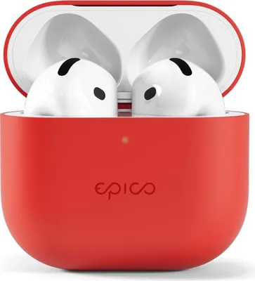Immagine prodotto di Custodia in silicone Epico per AirPods 4 - rosso