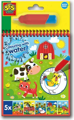 Obrázok produktu pre SES Kniha vodových farieb so štetcom 00132 01322