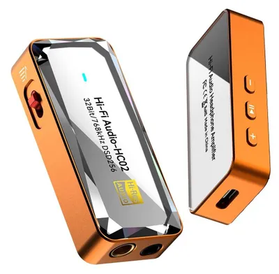 Obrázok produktu pre USB-C DAC a zosilňovač slúchadiel, prenosný Hi-Fi adaptér s 3,5 mm a 4,4 mm výstupmi