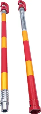 Zdjęcie produktu dla Pręt holowniczy – 8 t do dużych obciążeń, amortyzujący wstrząsy pręt holowniczy – do samochodów osobowych i ciężarowych – bezpieczna pomoc podczas holowania – z torbą transportową – czerwony