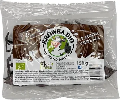 KRÓWKI Z CZEKOLADĄ GORZKĄ BEZGLUTENOWE BIO 150 g - EKOFLORKA