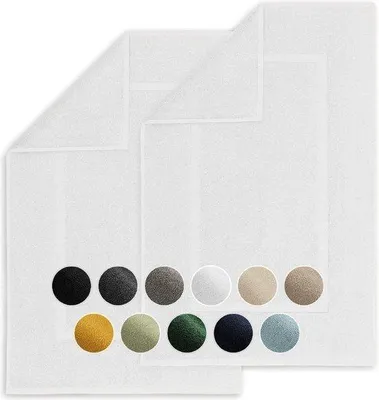 Produktbild von Famanu Badmatten Set 2 Stück - 100% Baumwolle, , 51x79 cm, Weiß