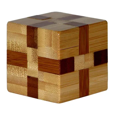Image de cube en bambou 3D Breinpuzzel ***