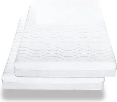 Produktbild von Doppelpack Premium 7-Zonen Matratze 80x200 cm CloudComfort, Höhe 15 cm, Härtegrad H2/H3, Twin-Set