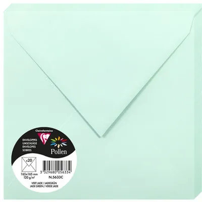 Productafbeelding van Clairefontaine Enveloppen, 165x165 mm, jadegroen