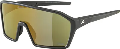 Produktbild von Alpina Sports Sportbrille Ram Q-Lite Gold Mirror Schwarz