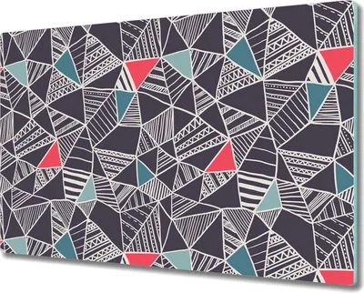 Produktbild von Glas-Herdabdeckplatte Glaskeramikfeldabdeckung Spritzschutz - 80x52 cm - Dunkle Abstraktion
