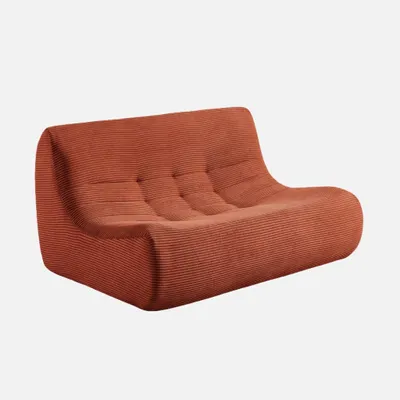 Produktbild von sweeek - 2-Sitzer Sessel mit Cordbezug - Terrakotta