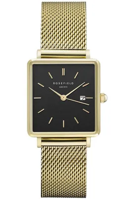 Produktbild von ROSEFIELD - Armbanduhr - UNI - QBMG-Q06 - THE BOXY BLACK MESH GOLD