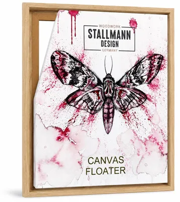 Produktbild von Stallmann Design Schattenfugenrahmen 80x120 cm | Farbe: Pinie | Leer-Rahmen für Leinwände auf Keilrahmen | mit Montagezubehör | ohne Glas und Rückwand