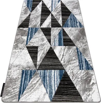Produktbild von Teppich ALTER Nano Dreiecke blau Blau 180x270 cm